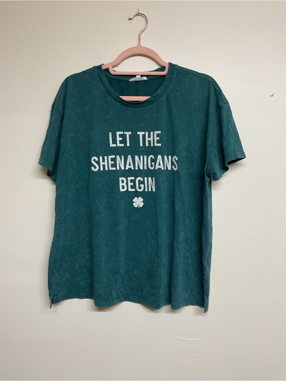 Maurices Teal Graphic 'Let The Shenanigans Begin' Men's Tee